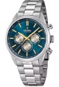 Orologio Festina Cronografo Quadrante Azzurro Acciaio Uomo F16820/C