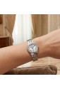 Orologio Festina Solo Tempo Datario Quadrante Bianco Cassa Con Cristalli Bianchi Numeri Romani Acciaio Donna F16867/8