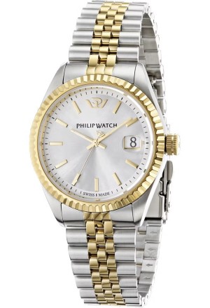 Orologio Philip Watch Caribe 39mm Datario 10ATM Finitura Gold Uomo R8253107012
