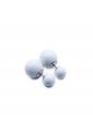 Orecchini Doppia Perla Tribal Argento Anallergico 8092