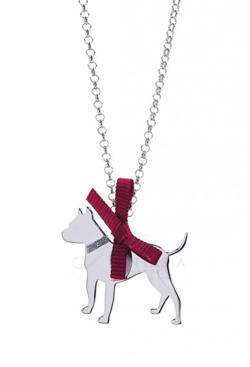 Collana Cane Pitbull Argento 925% Dog Unoaerre 73FDTFM