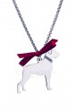 Collana Charm Cane Boxer Argento 925% Dog Happy Pet Enpa Unoaerre 8348