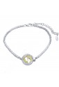 Bracciale Lady Argento Oro Giallo Cristalli Piedini Baby My Charm OABR12P