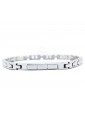 Bracciale Uomo Acciaio Ceramica Bianca Luca Barra Man BA644