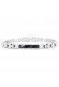 Bracciale Uomo Acciaio Ceramica Nera Luca Barra Man BA645