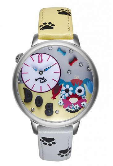 Orologio Donna Cartolina Dog Flower 3D Giallo Braccialini TUA 127/YYG