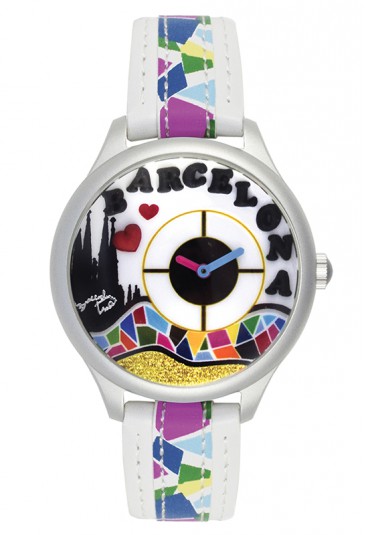 Orologio Donna Cartolina Barcellona 3D Bianco Braccialini TUA 147/BB