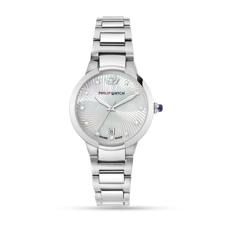 Philip Watch Orologi Acciaio Donna Elegante Diamanti Fashion Trend