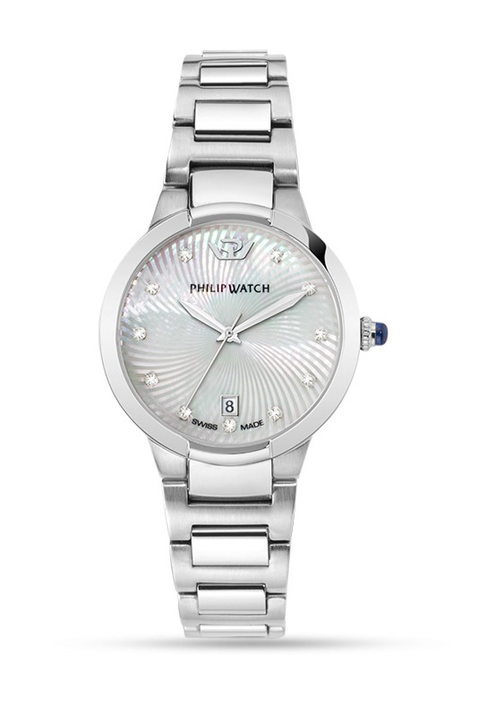 Philip Watch Orologi Acciaio Donna Elegante Diamanti Fashion Trend