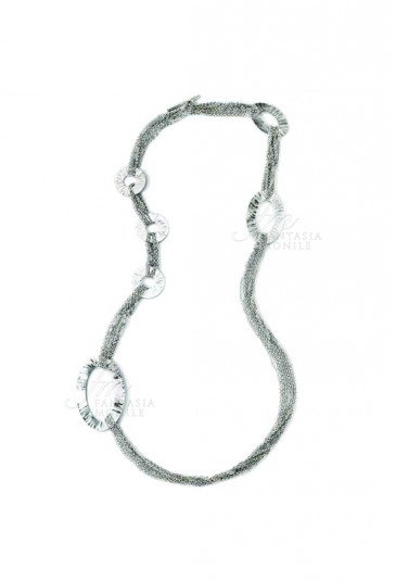 Collana Sovrani Donna Lunga Ottone Anelli J474