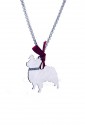 Collana Charm Cane Volpino Argento 925% Dog Happy Pets Enpa Unoaerre 8349