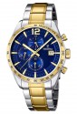 Orologio Uomo Bicolore Quadrante Blu Acciaio Festina F16761/2