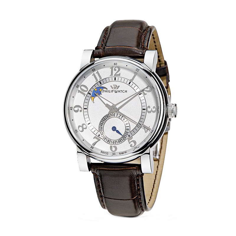 Orologio Meccanico Automatico Uomo Con Tourbillon E Fase Lunare - Design Business, Impermeabile 30M, Cassa 42mm Acciaio