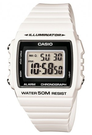 Orologio Illuminator Bianco Casio W-215H-7AVDF