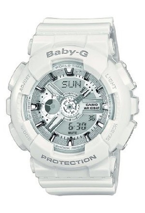 Orologio Unisex Bianco Baby-G Analogico Digitale Casio BA-110-7A3ER