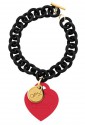 Bracciale OPS! Fluo Silicone Gomma Nero Rosso OPSBR-45 5464