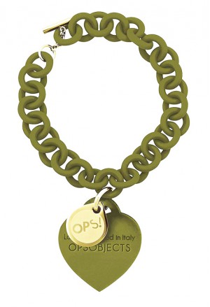 Bracciale Ops!Love Silicone Gomma Verde Oliva OPSBR-120 5625