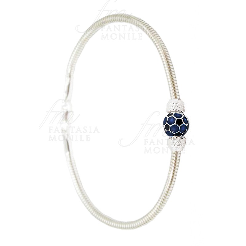 Bracciale interista Bracciale jinter Argento Bracciale neroazzurro