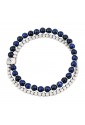 Bracciale Uomo Argento Elastico Due Giri Lapis Menozzi PVVUYFM