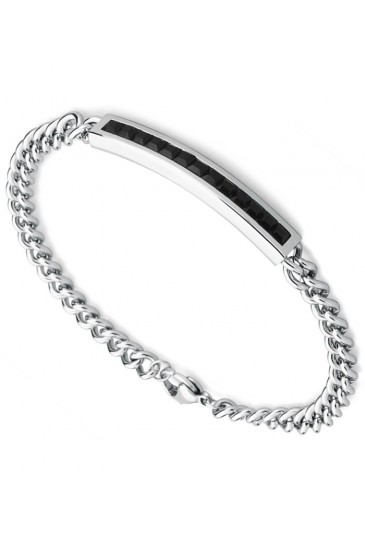 Bracciale Uomo Life Acciaio Cristalli Gioielli Man Brosway LF11