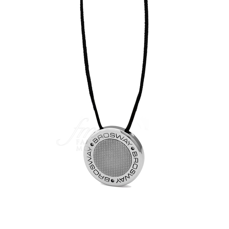 SY07 Collana Uomo Acciaio Moneta Portafortuna Man Bijoux Brosway SY07