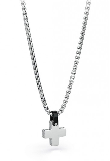 Collana Uomo Sign Croce Acciaio Gioielli Man Brosway BGN01