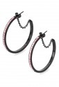 Orecchini Donna Ear Tring Cerchio Acciaio Cristalli Brosway BER23