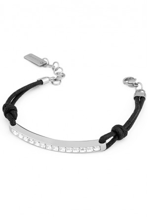 Bracciale Unisex Starlet Acciaio Cordoncino Swarovski Brosway BLT01 662