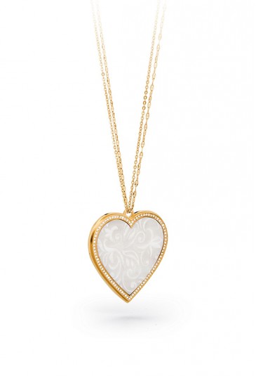 Collana Chanel Brosway Donna Collezione Rever Cuore In Acciaio Acetato Laminato Gold BRV01