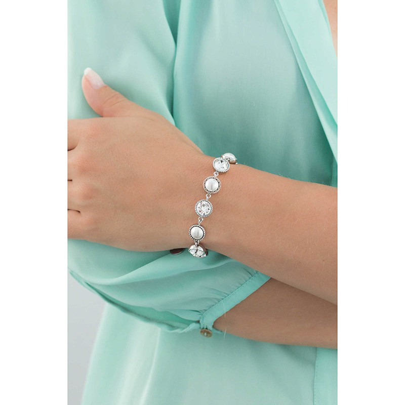 Brosway Bracciale Donna In Acciaio 316L E Cristalli - Collezione Emphasis, Diametro 185 Mm