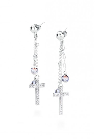 Orecchini Donna Dogma Acciaio Croce Swarovski Brosway BDO22
