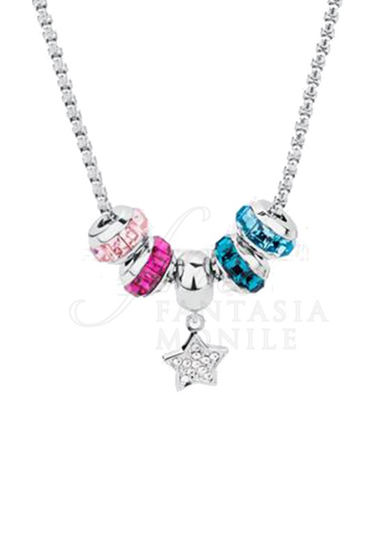 Brosway Collana Donna In Acciaio 316L – Collezione Tres Jolie, Base Componibile Con PVD Oro Rosa, Lunghezza 80 Cm + 5 Cm