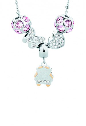 Collana Donna Très Jolie Tata Bambina Acciaio Swarovski Brosway 8196