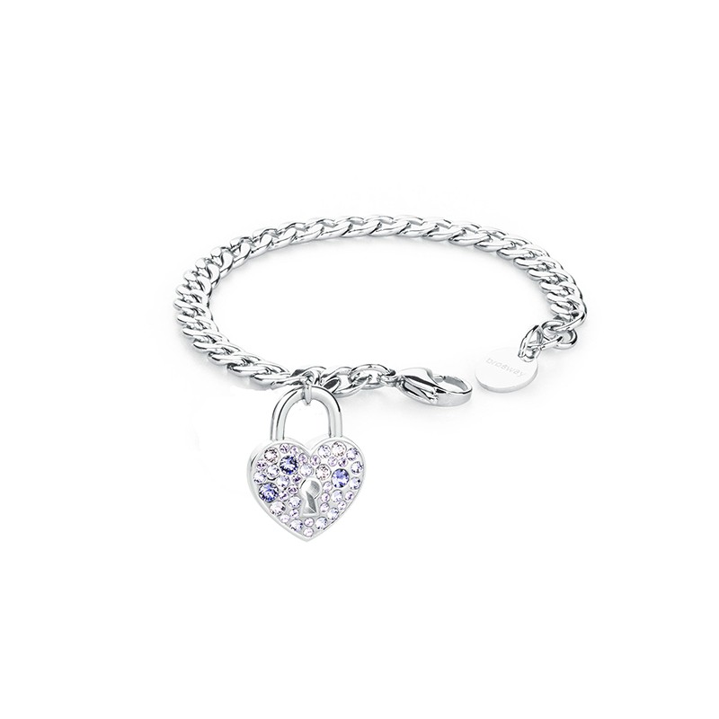 Bracciale Donna Gioielli Brosway Chant in acciaio Lucchetto bah51