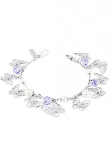 Bracciale Donna Charmant Farfalle Acciaio Swarovski Brosway BCM12