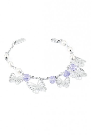 Bracciale Donna Charmant Farfalle Acciaio Swarovski Brosway BCM11