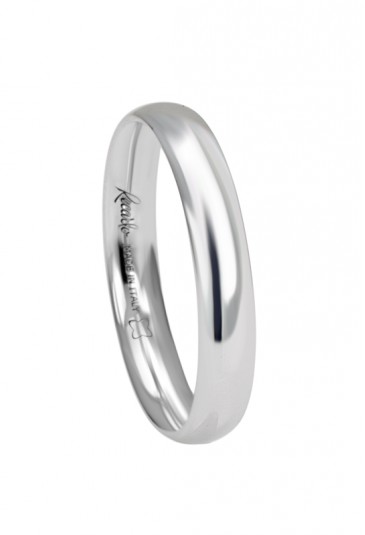 Fede Nuziale Recarlo Oro 18kt Bianco Matrimonio Wedding W14FM001/BH