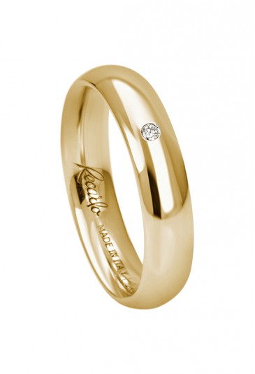 Fede Classica Oro 18kt Gialla Diamante Recarlo XE156/G