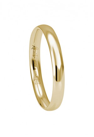 Fede Nuziale Recarlo Oro 18kt Giallo Matrimonio Wedding W14FS001/G