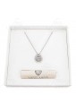 Collana Donna Ciuccio Silver Chiama Angeli Smalto Bianco Argento 925 Miss Miss D4UDTFM