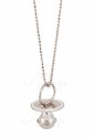 Collana Donna Ciuccio Silver Chiama Angeli Smalto Bianco Argento 925 Miss Miss D4UDTFM