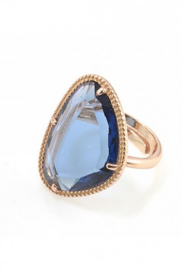 Anello Donna Zircone Blu Argento Rosa Brocchi Preziosi A1078.A37AN