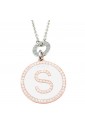 Collana Donna Lunga Iniziale White Lettera S Dvccio 7868
