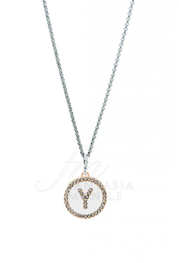 Collana Donna Iniziale White Lettera Y Small Dvccio 7920