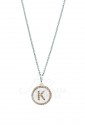 Collana Donna Iniziale White Lettera K Small Dvccio 7927