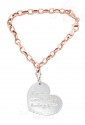 Bracciale Lady Argento Charm Cuore Incisione I Just Cant Stop Loving You My Charm ABR11