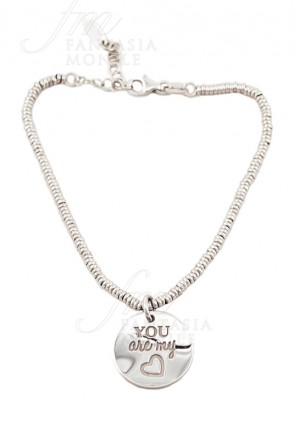 Bracciale Lady Argento Charm You Are My Heart My Charm AMP45