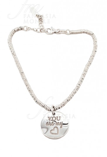 Bracciale Lady Argento Charm You Are My Heart My Charm AMP45