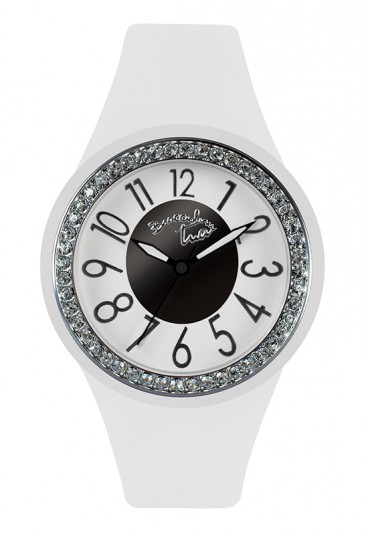 Orologio Donna Silicone Bianco Pietre Trend Braccialini TUA 174S/BB