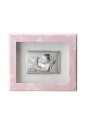 Quadro Angelo Custode Rosa Argento 925 Legno Acca 150FS.3